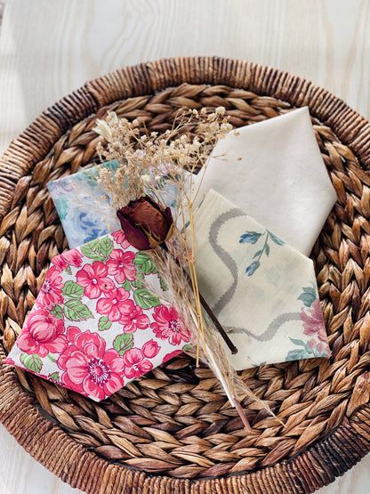 Summer Blossom Pocket Square Set (4 Pack)