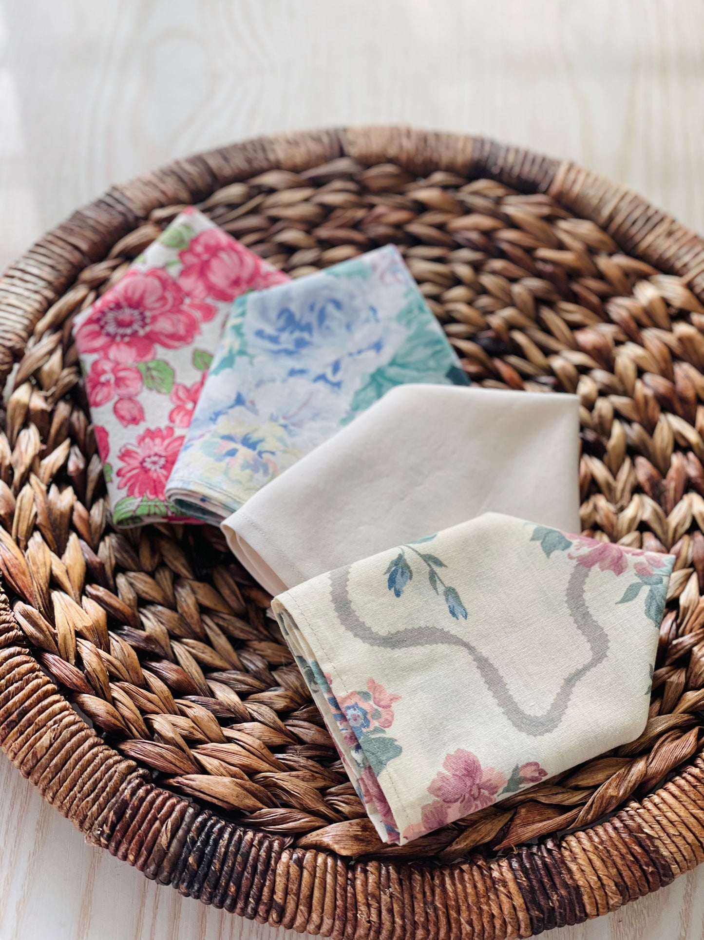 Summer Blossom Pocket Square Set (4 Pack)