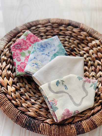 Summer Blossom Pocket Square Set (4 Pack)
