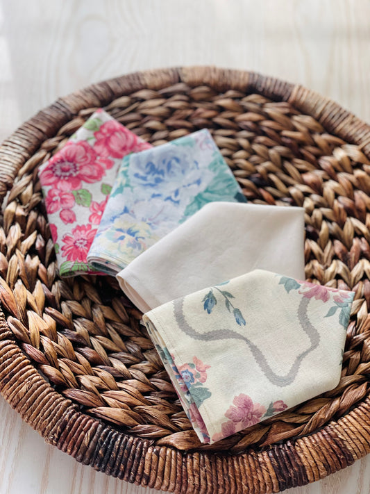 Summer Blossom Pocket Square Set (4 Pack)