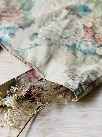 Canvas Vintage Floral Tote Bag